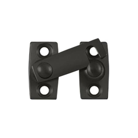 Patioplus 0.62 in. Shutter Bar - Door Latch; Bright Brass by Oil Rubbed Bronze - Solid Brass PA931621